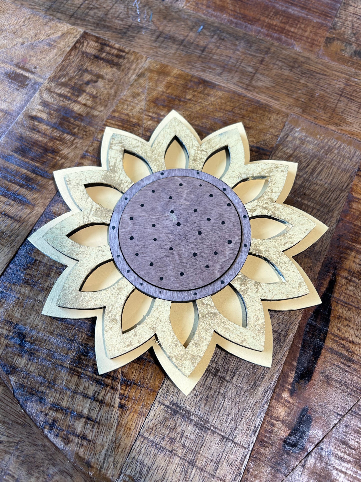 Sunflower Candle Tray