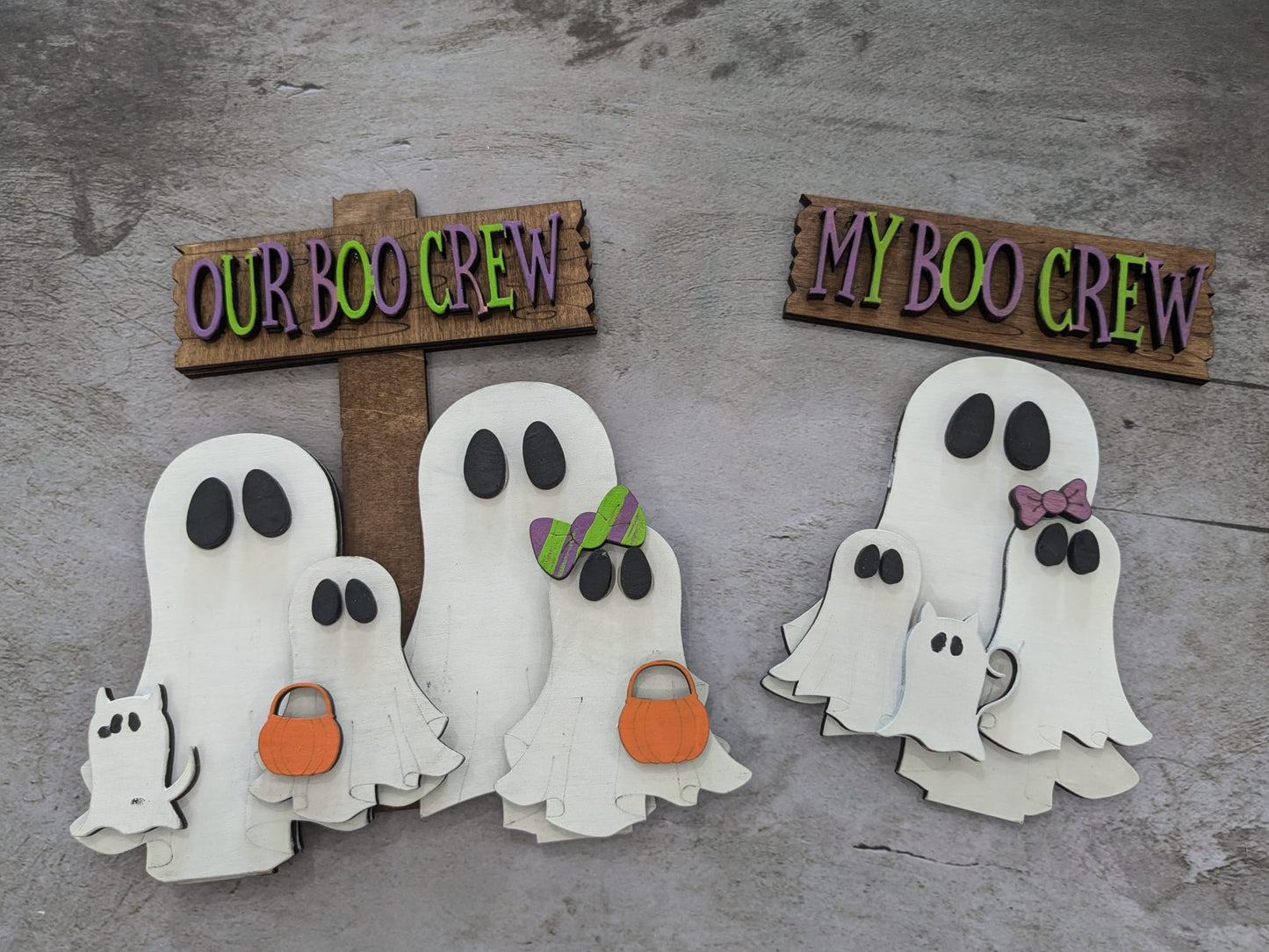 Paint in Studio - Our Boo Crew Ghosts Halloween Shelf Sitter Decor