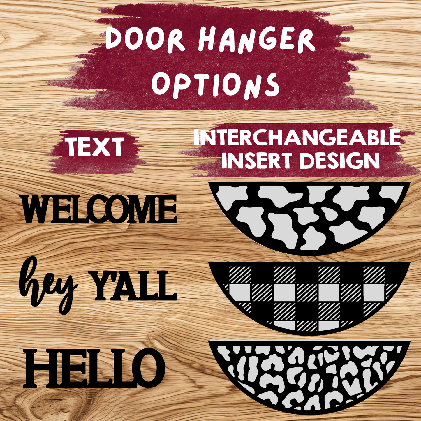 High Country Cellars - May Sip & Create - Interchangeable Door Hanger