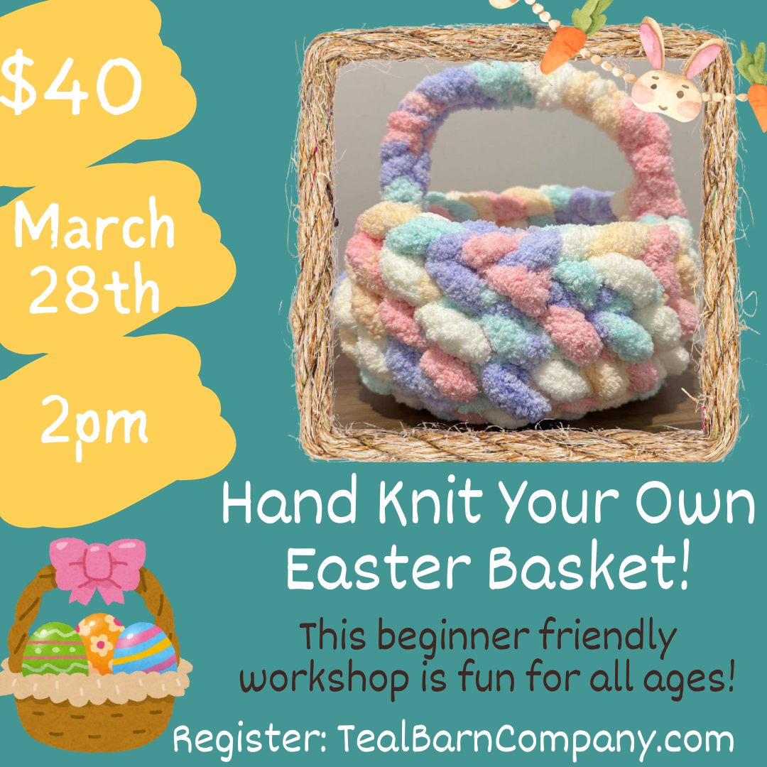 3.28.26 - 2pm - Chunky Knit Easter Basket