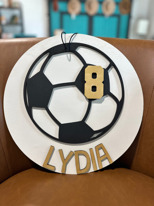 Custom Sign for Sports Player