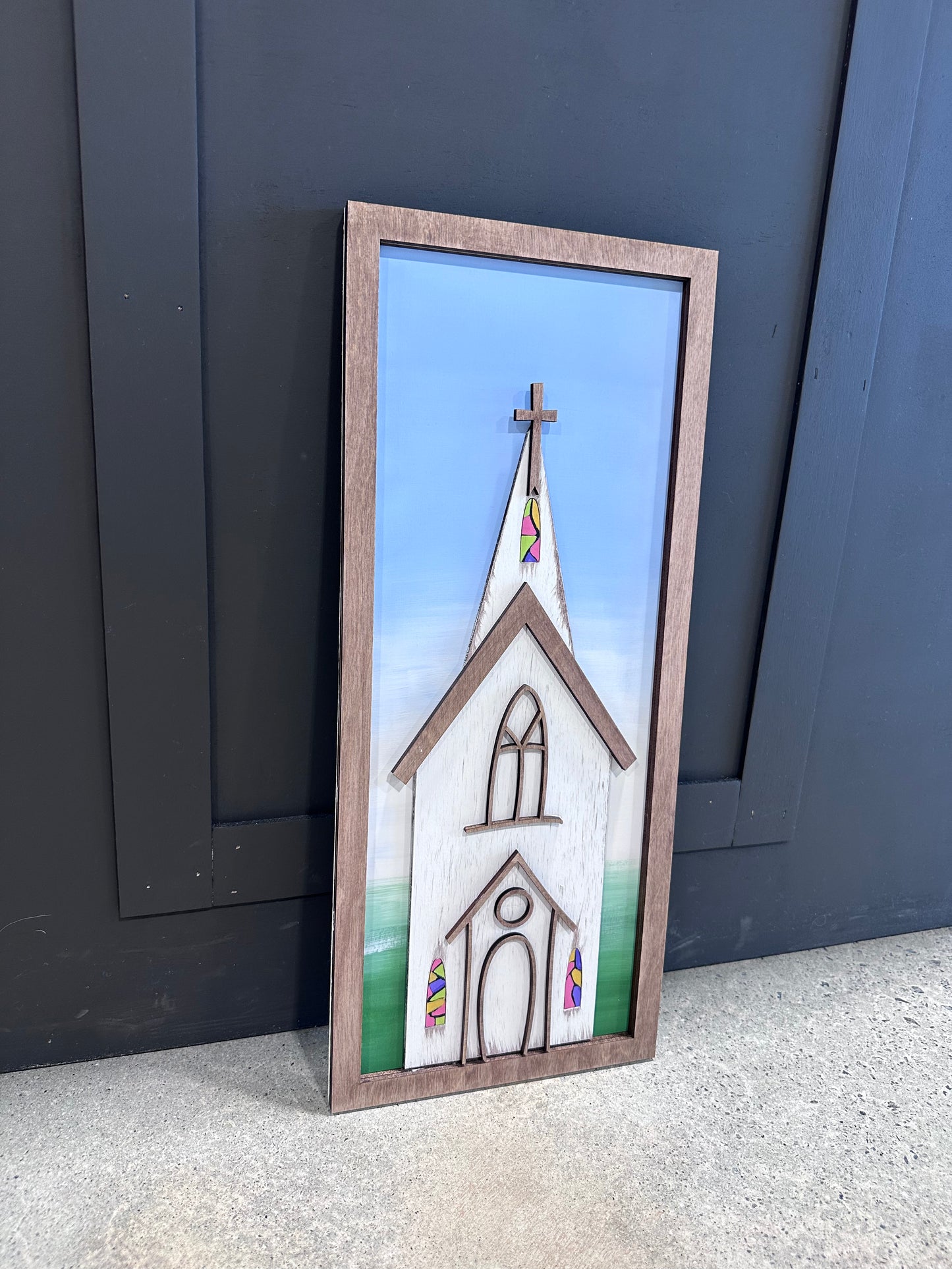 Framed Church Sign