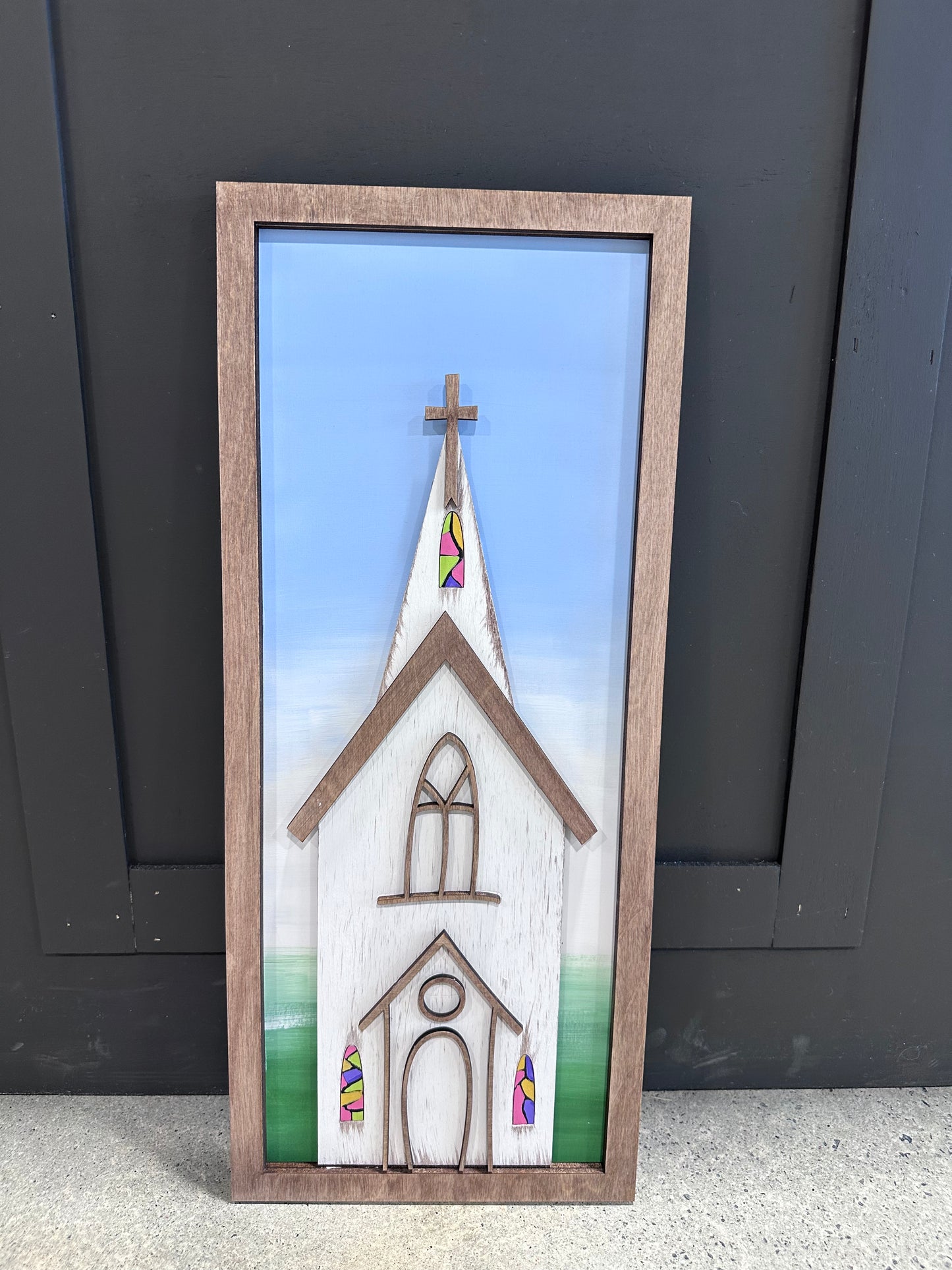 Framed Church Sign