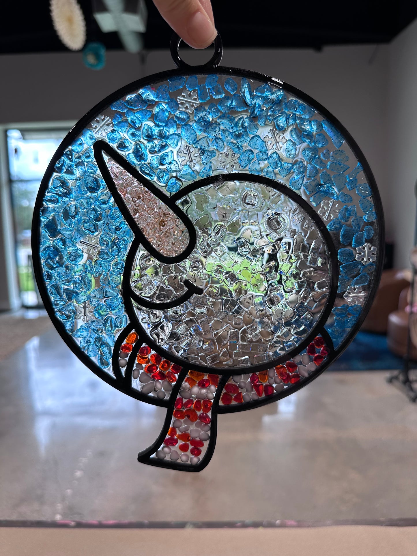 Snowman Head Suncatcher