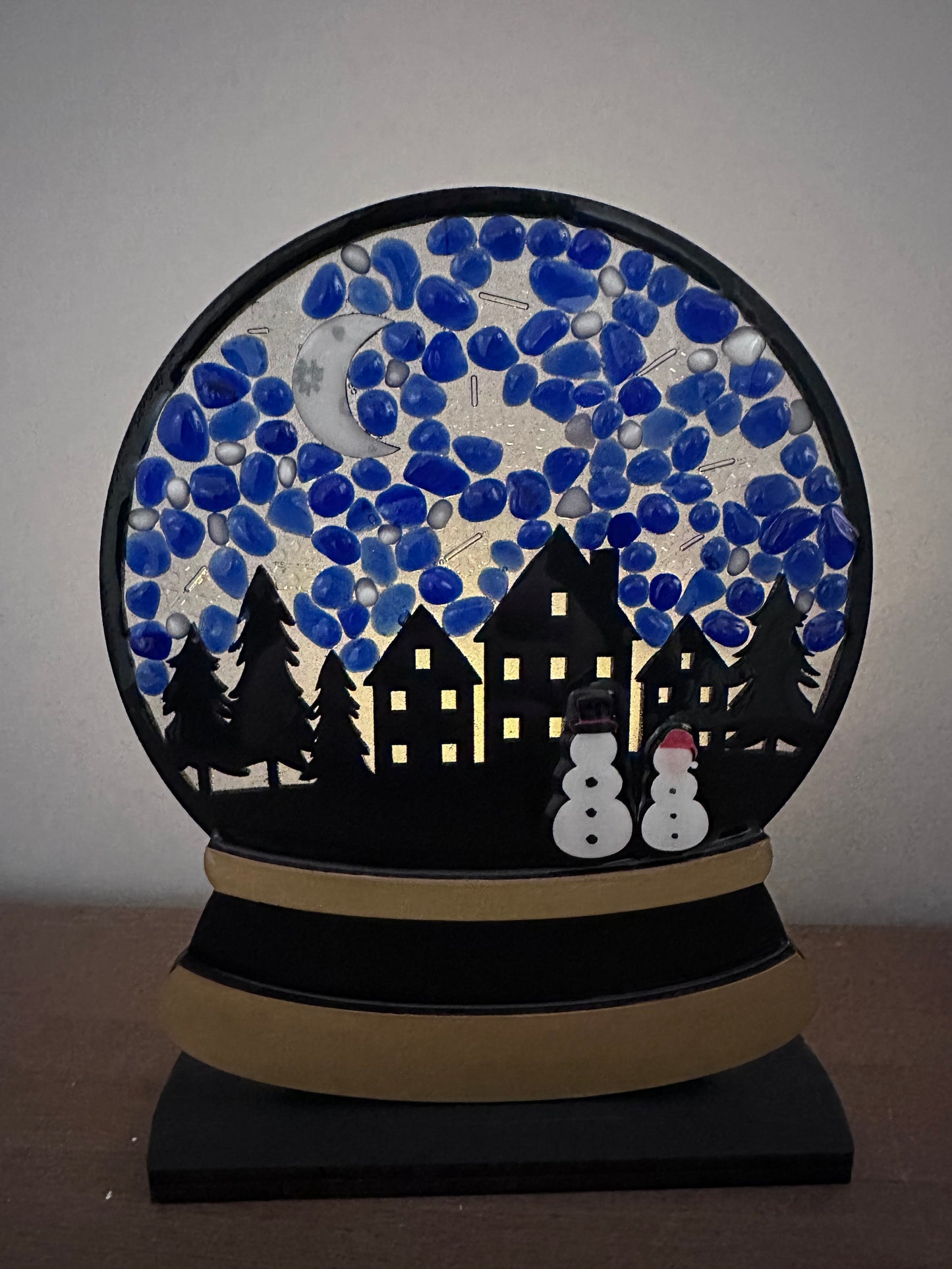Snow Globe Candle Holder
