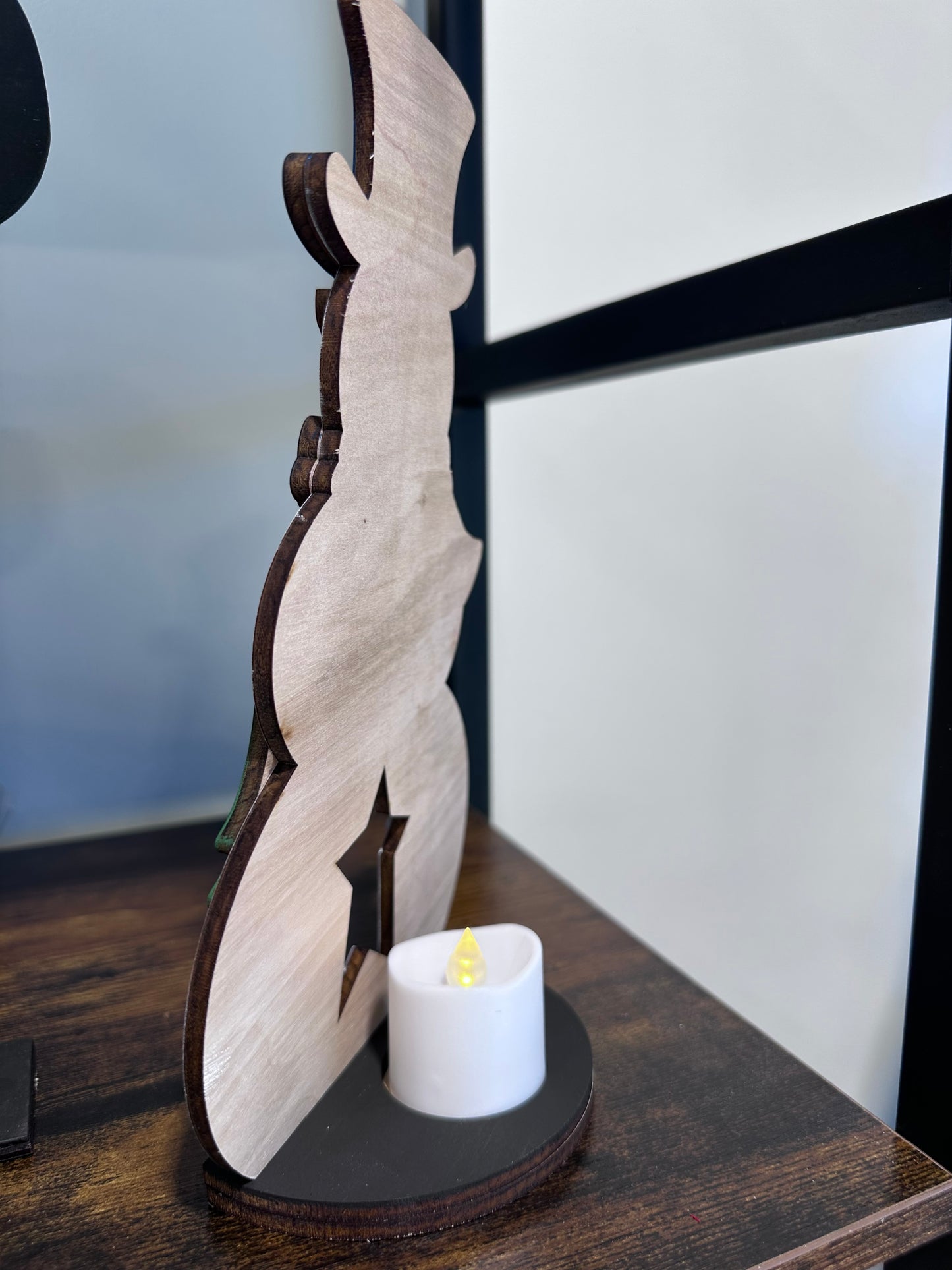 Snowman Votive Candle Holder