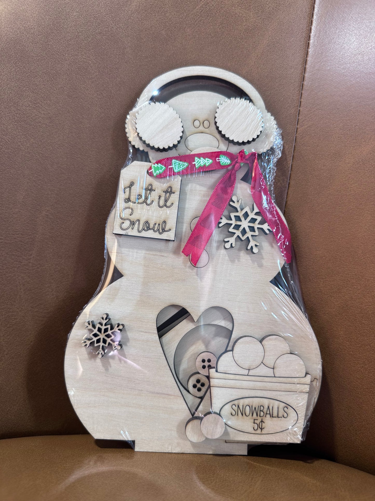 Snowman Votive Candle Holder