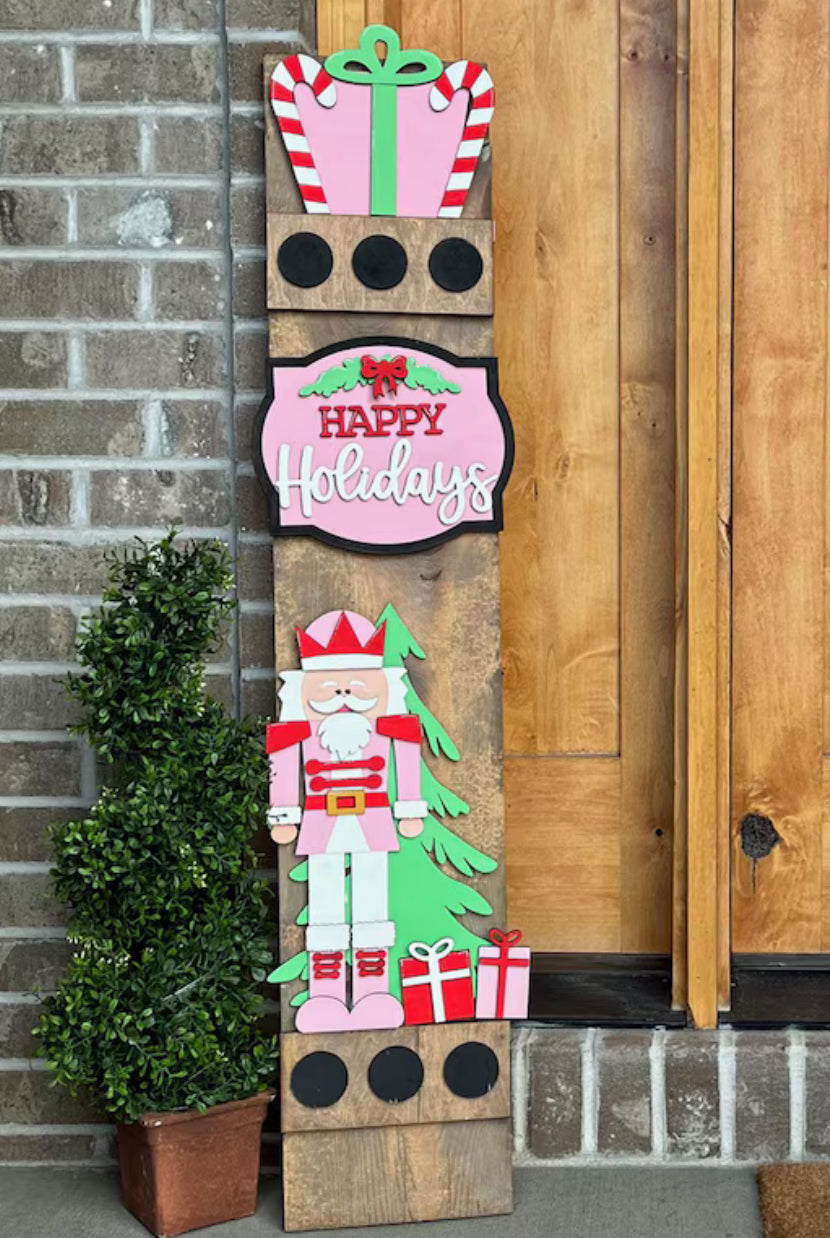 Porch Leaner - Interchangeable Porch Sign with First Insert