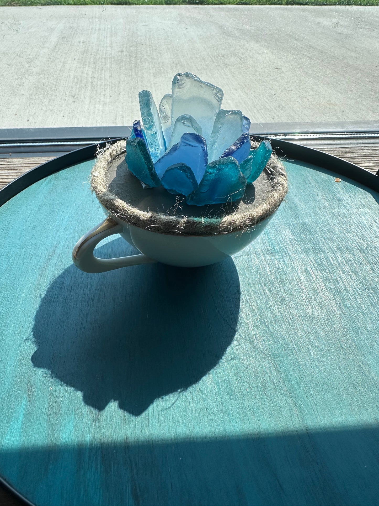 Small Glass Succulent