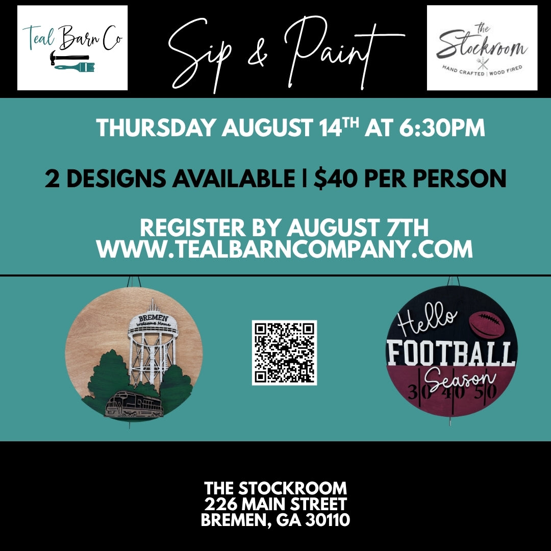 Sip & Paint at The Stockroom