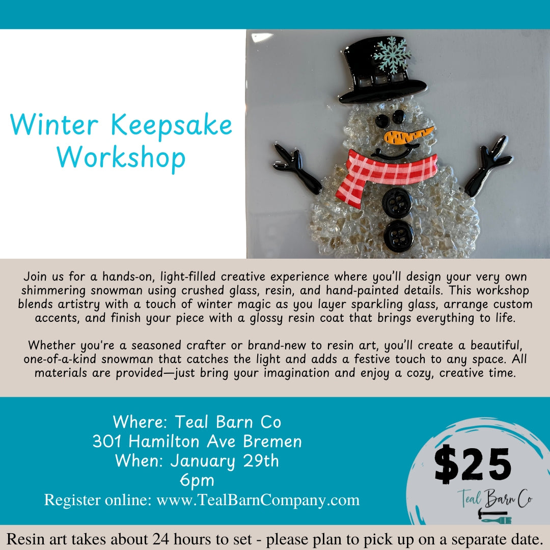 Glass Snowman Workshop