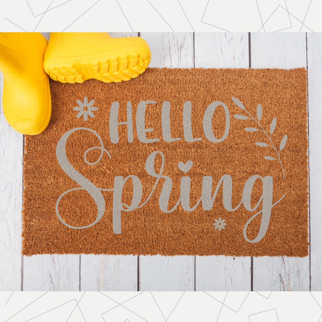 Door Mat - Hello Spring Sprig