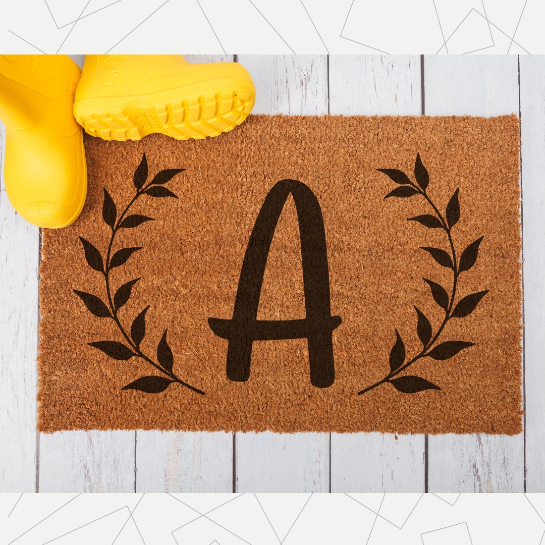 Door Mat with Letter
