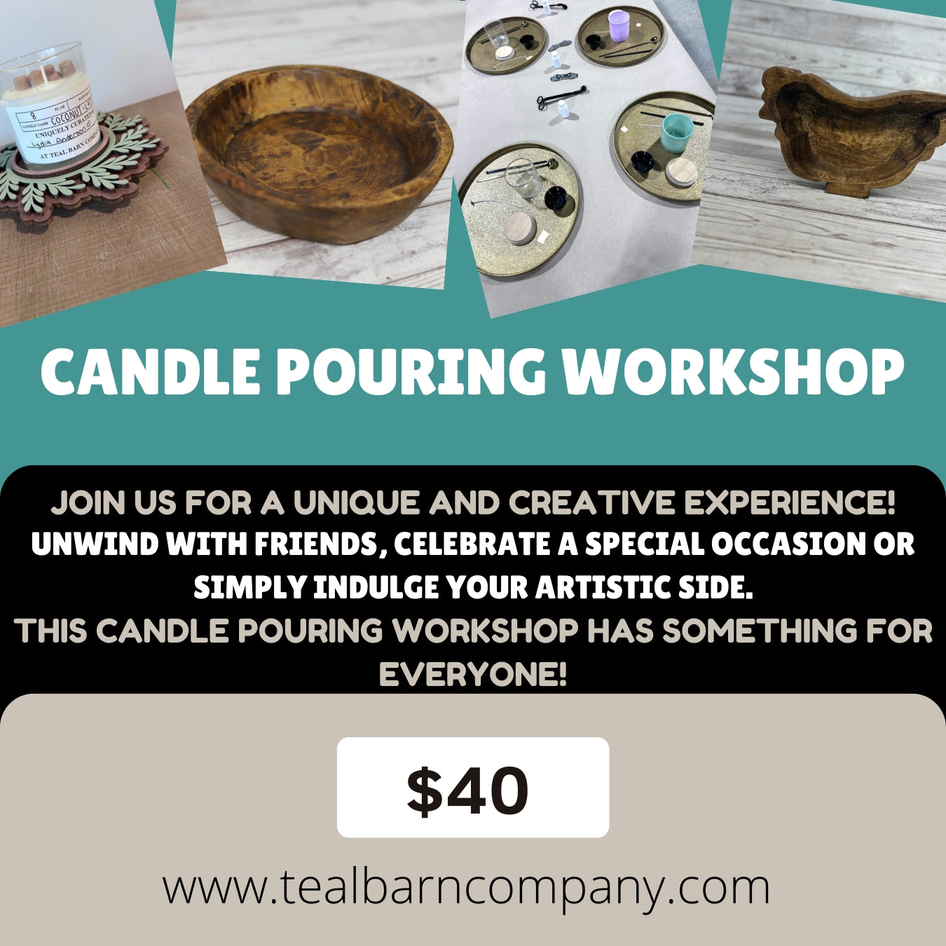 Candle Pouring - May 9th at 6pm