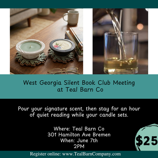 Candle Pouring with West Georgia Silent Book Club