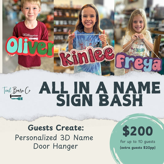All in a Name Sign Bash