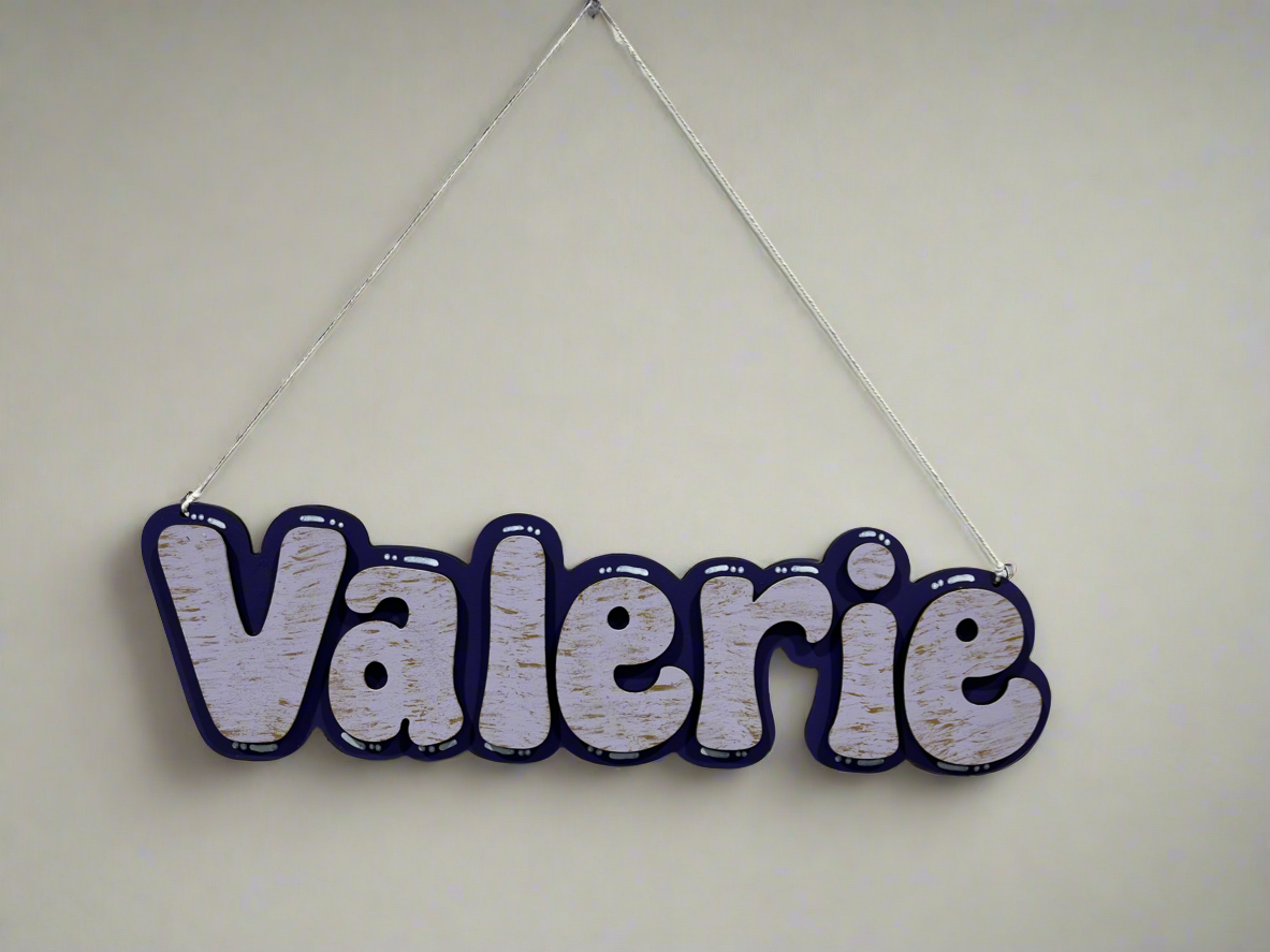 Custom 3D Name Art Sign