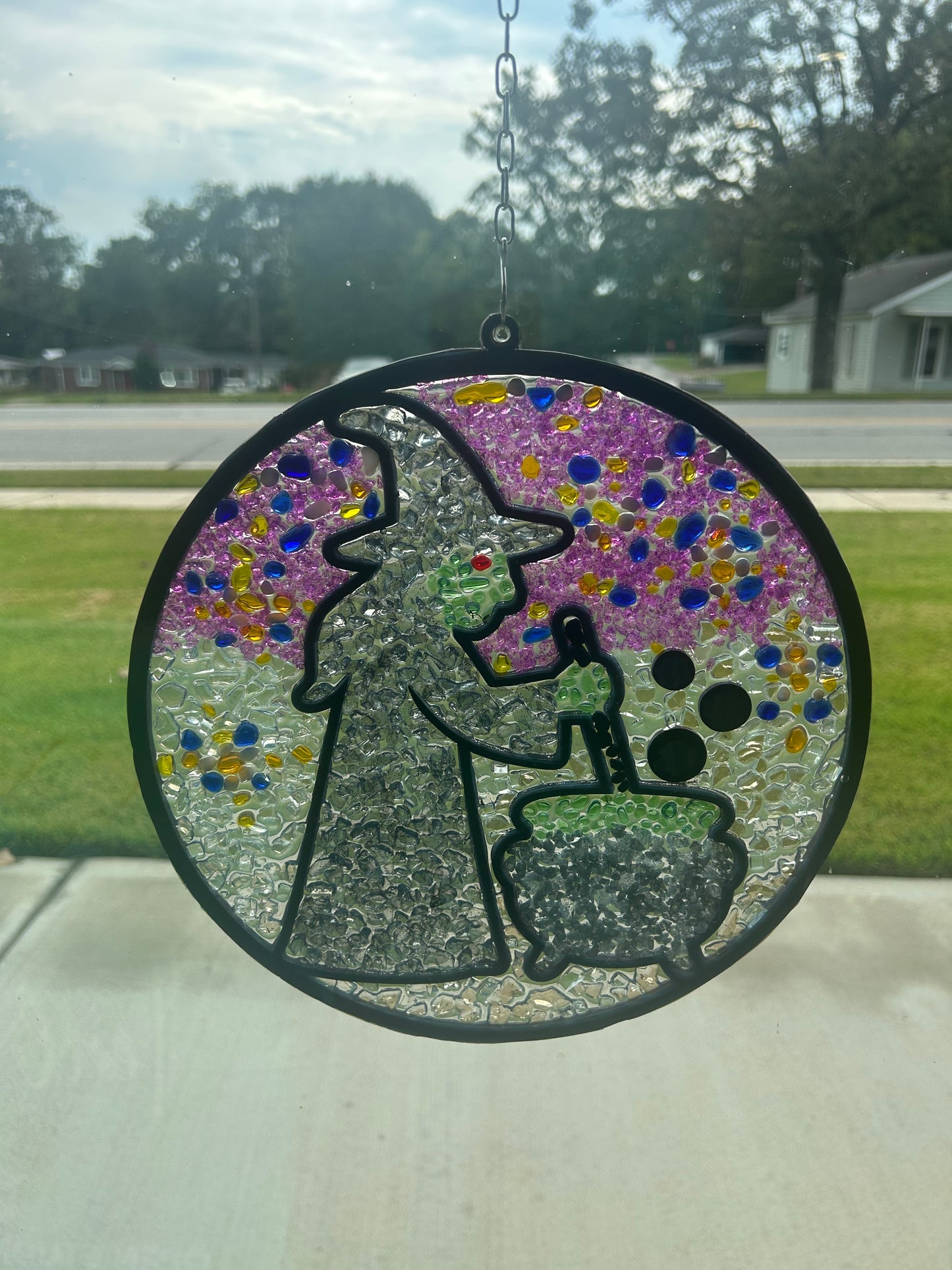 Halloween Suncatcher Glass Art