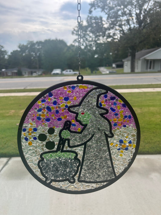 Halloween Suncatcher Glass Art