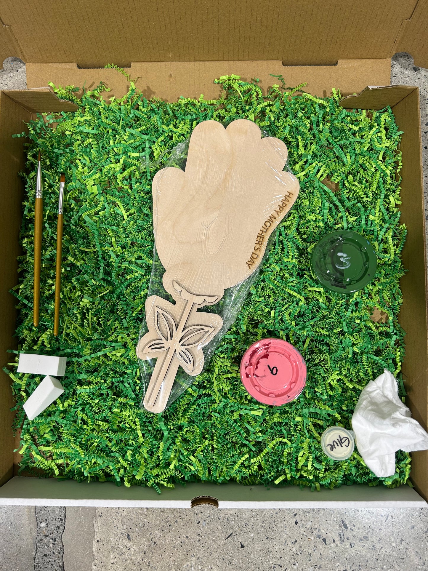 Hand Print Art - Happy Mother's Day Flower Kit