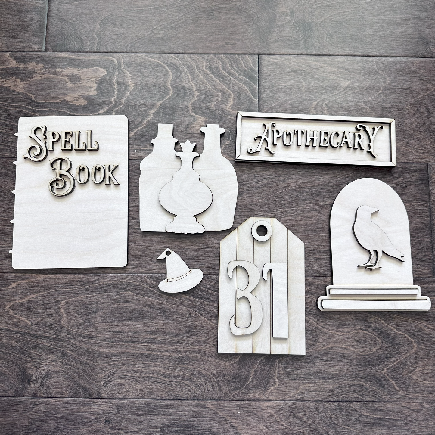 Paint in Studio - Laser Cut Halloween Tiered Tray DIY Decor