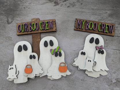 Paint in Studio -  Our Boo Crew Ghosts Halloween Shelf Sitter Decor