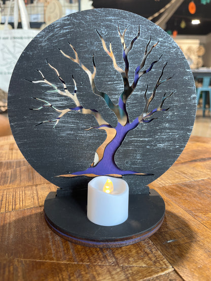 Lighted Spooky Shelf Decor