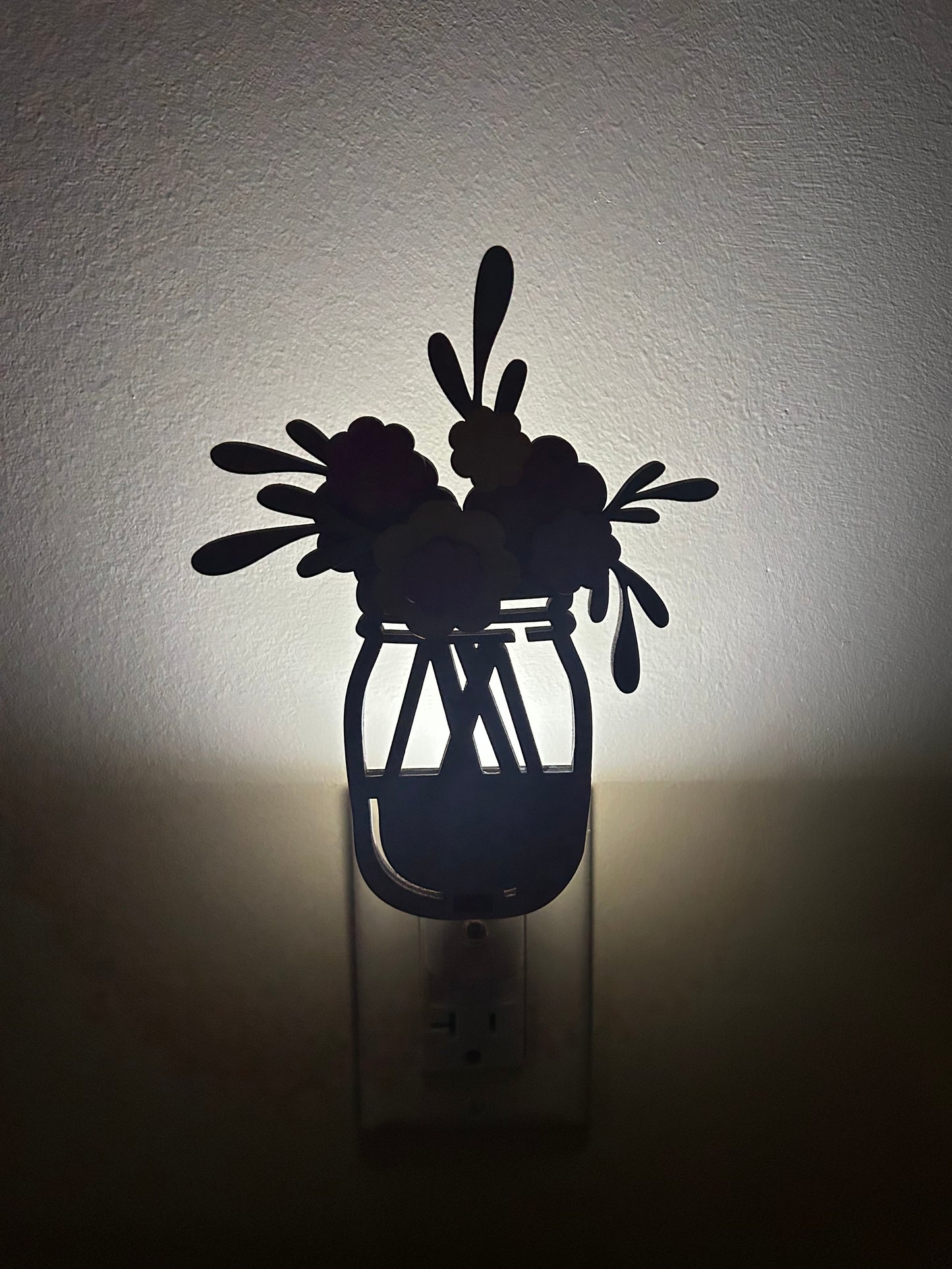 Flower Pot Wall Plug-in Nightlight