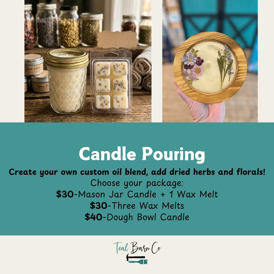 Candle Pouring and DIY Wax Melts