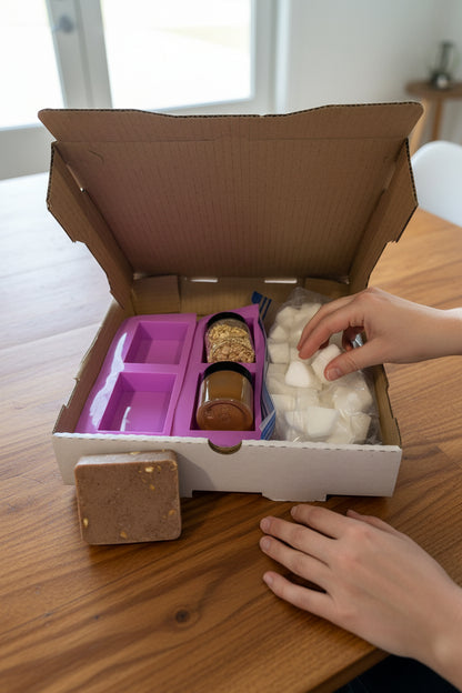 Melt and pour soap making kit that you can buy at Teal Barn Company.