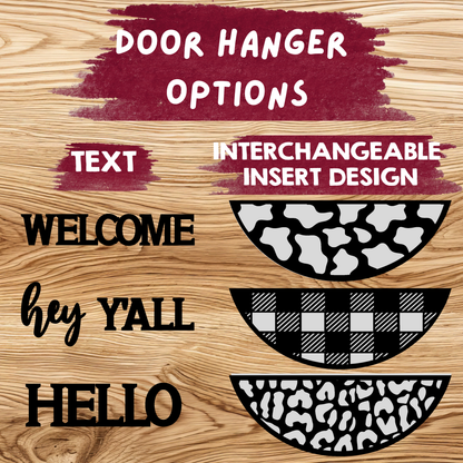 Interchangeable Round Door Hanger Kit