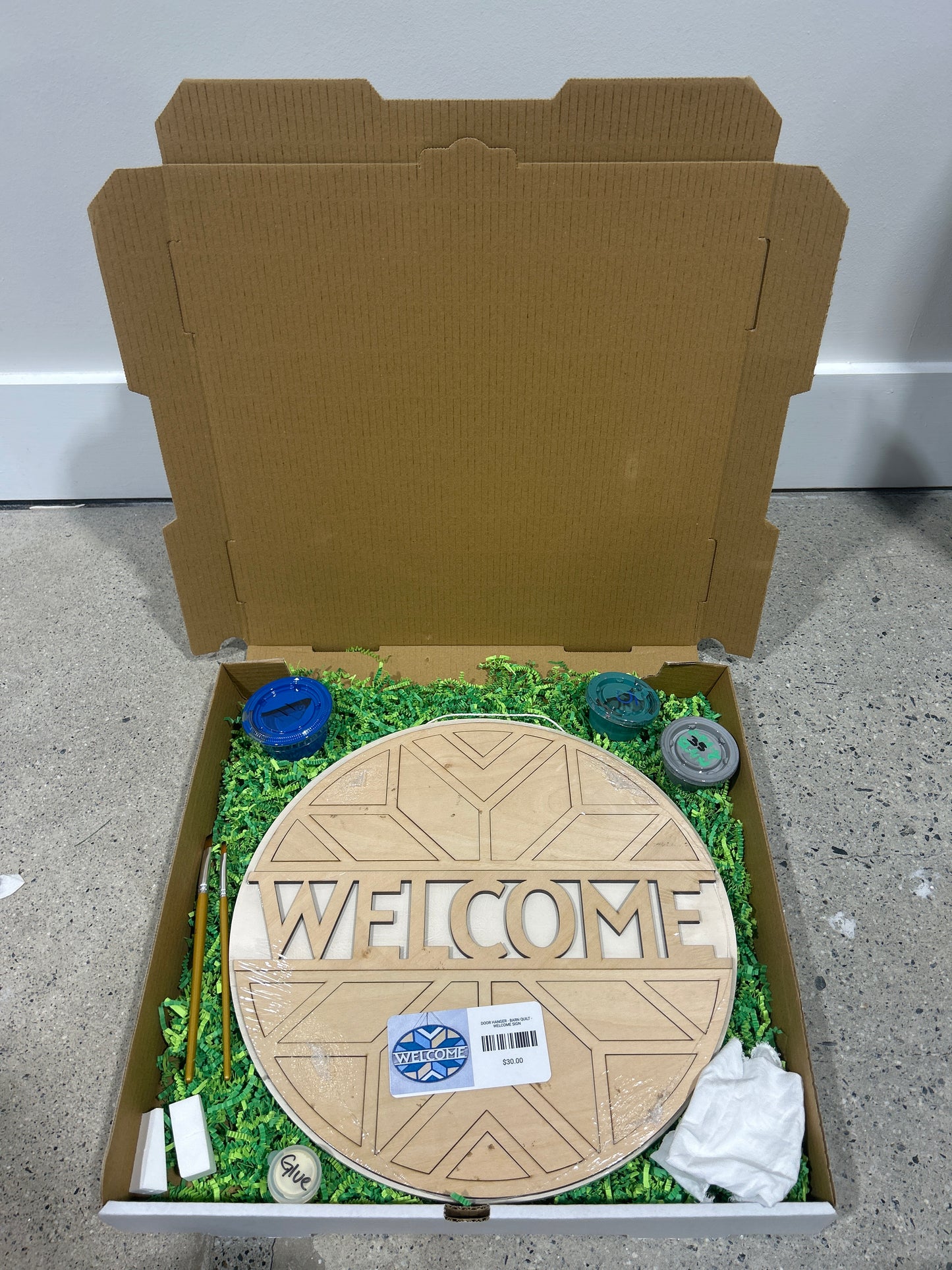 Door Hanger - Barn Quilt - Welcome Sign Kit