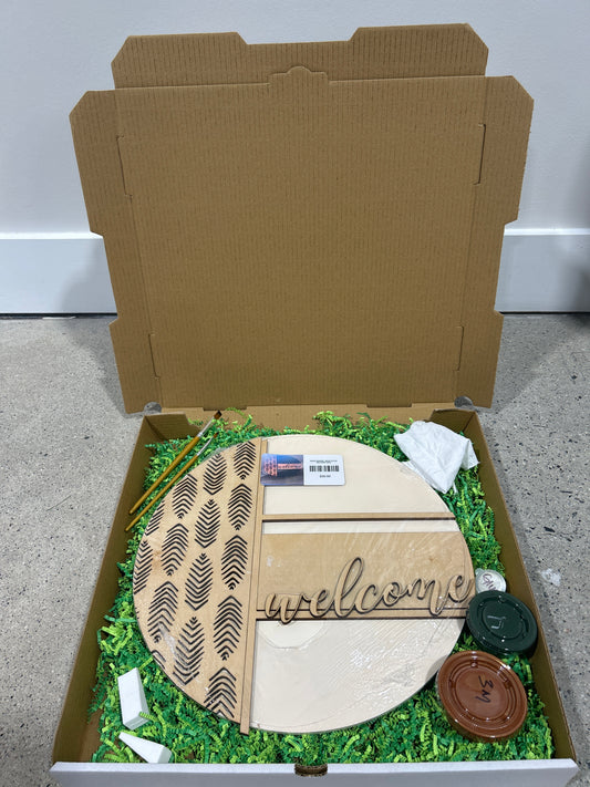 Door Hanger - Boho Style Welcome Sign