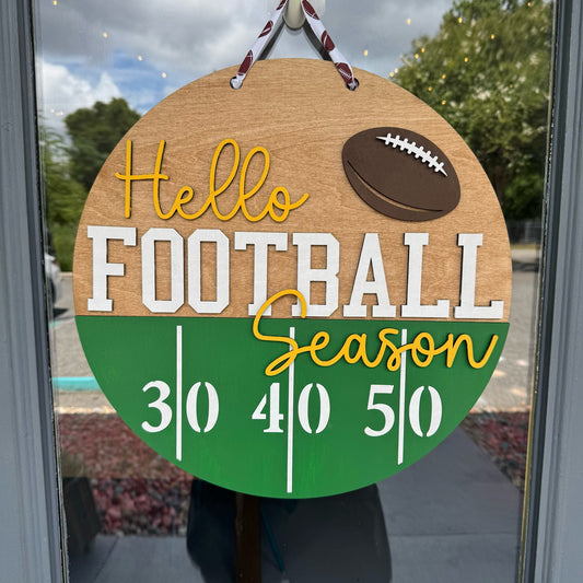 Door Hanger - Hello Football Season