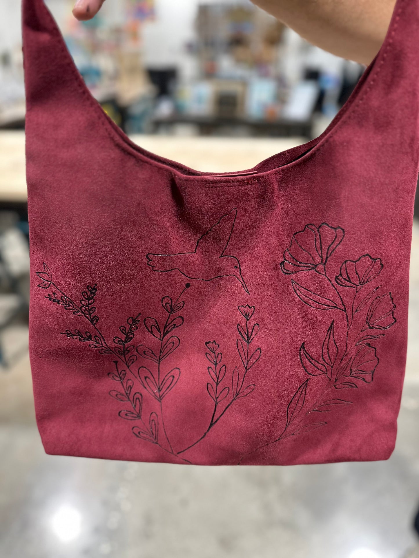 Hummingbird Hobo Bag