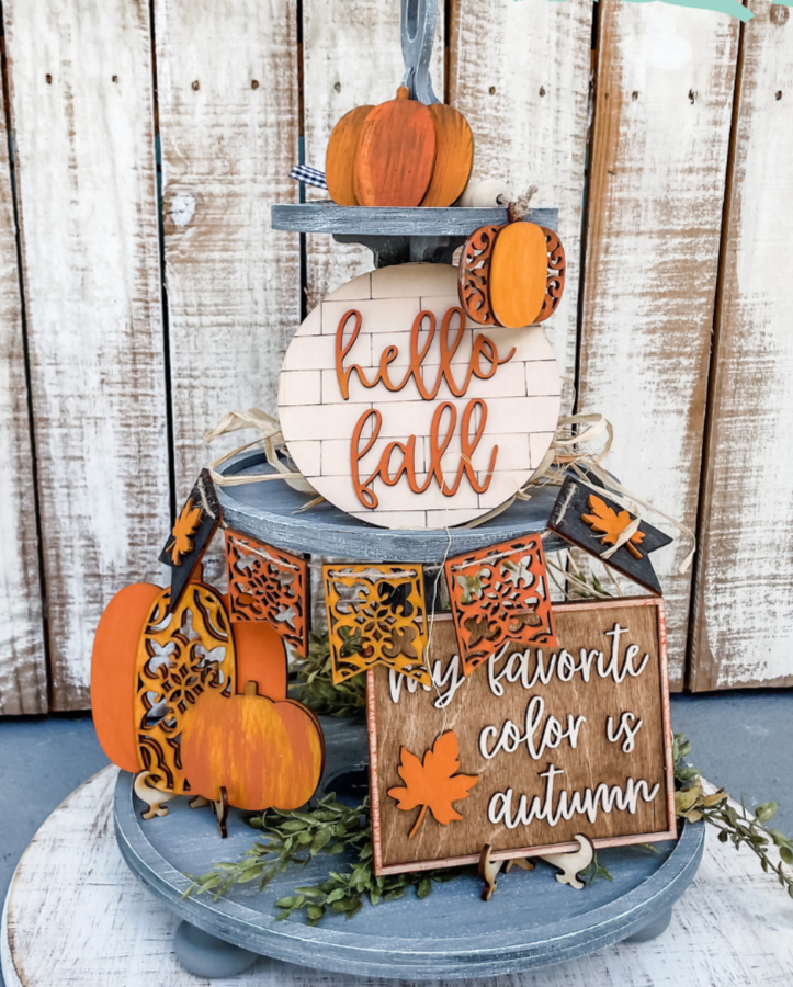 Tier Tray Set - Fall -