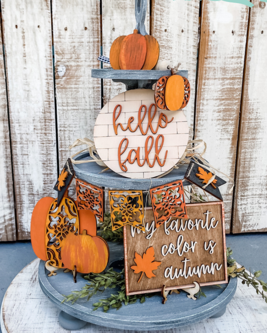 Tier Tray Set - Fall -