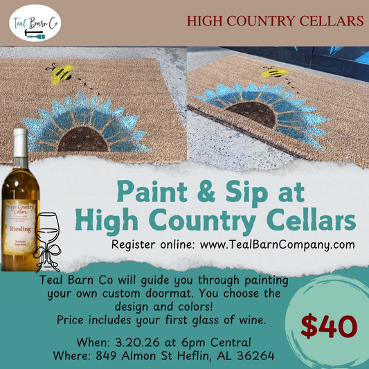 High Country Cellars - March Sip & Paint