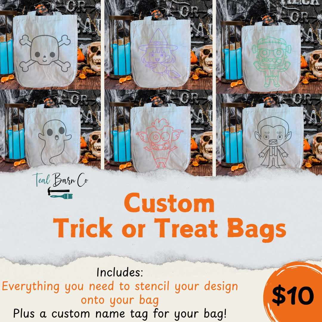 10.8 - 1pm - Custom Trick or Treat Bags