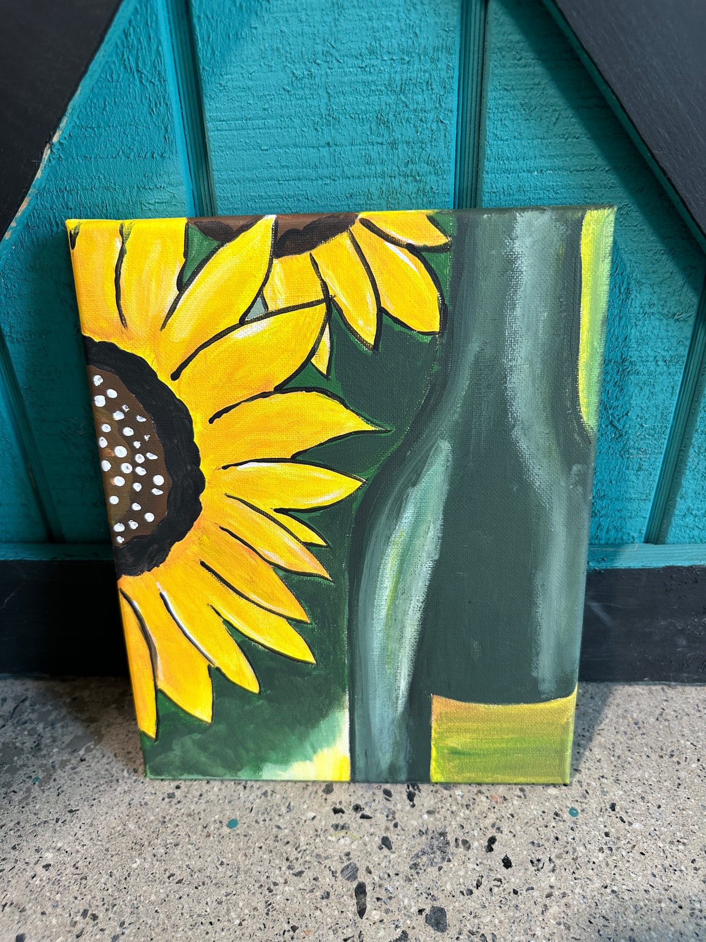Canvas Art Kit - Bloom and Bottle Design
