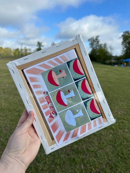 Canvas Art Kit - Mushroom Design