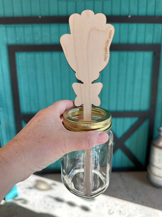 Hand Print Art - Happy Mother's Day Flower