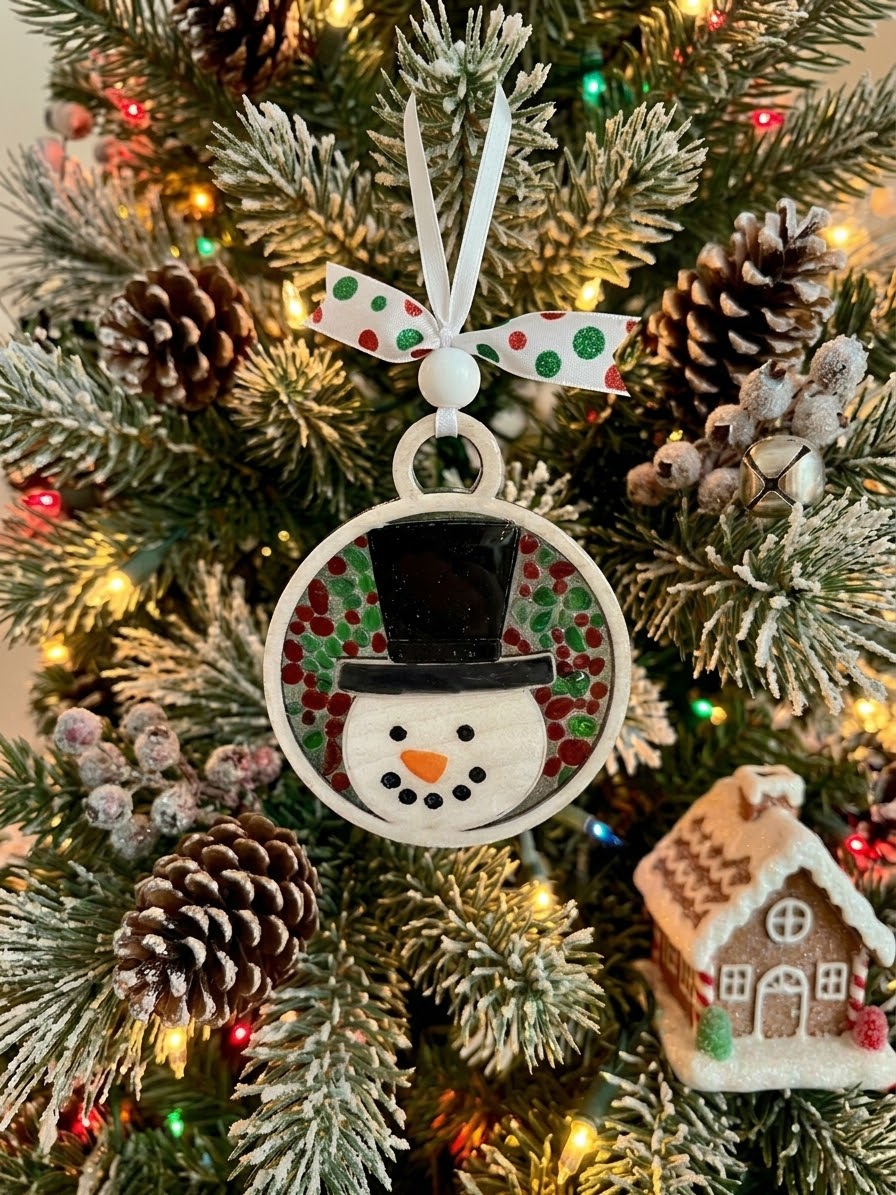 Ornament - Glass Snowman