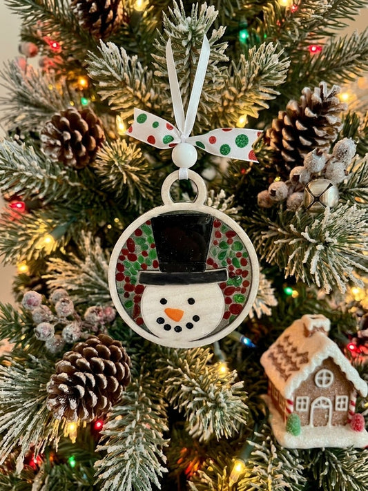 Ornament - Glass Snowman