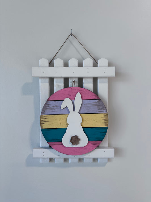 Fence With Spring Sign