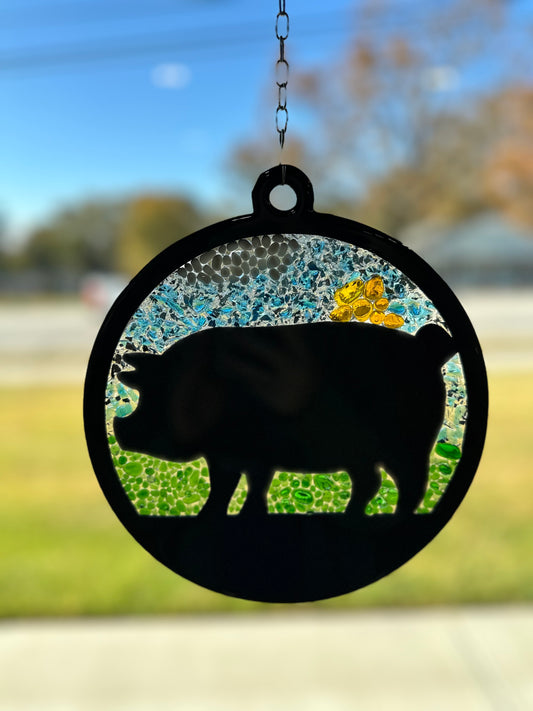 Pig Suncatcher