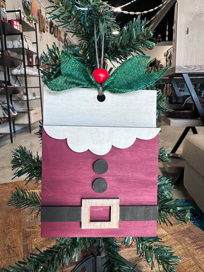 Ornament -Santa - Gift Card Holder