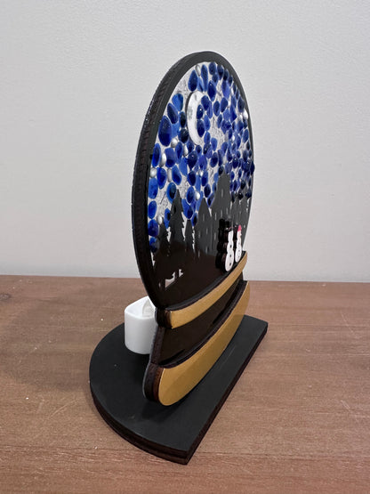Snow Globe Candle Holder