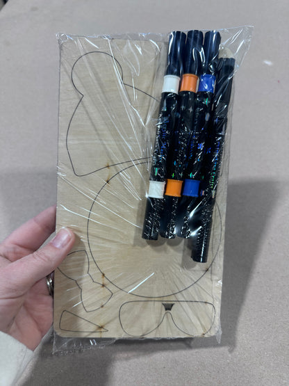 Make a Snowmie - Paint, pop out and assemble! - Includes a set of paint pens