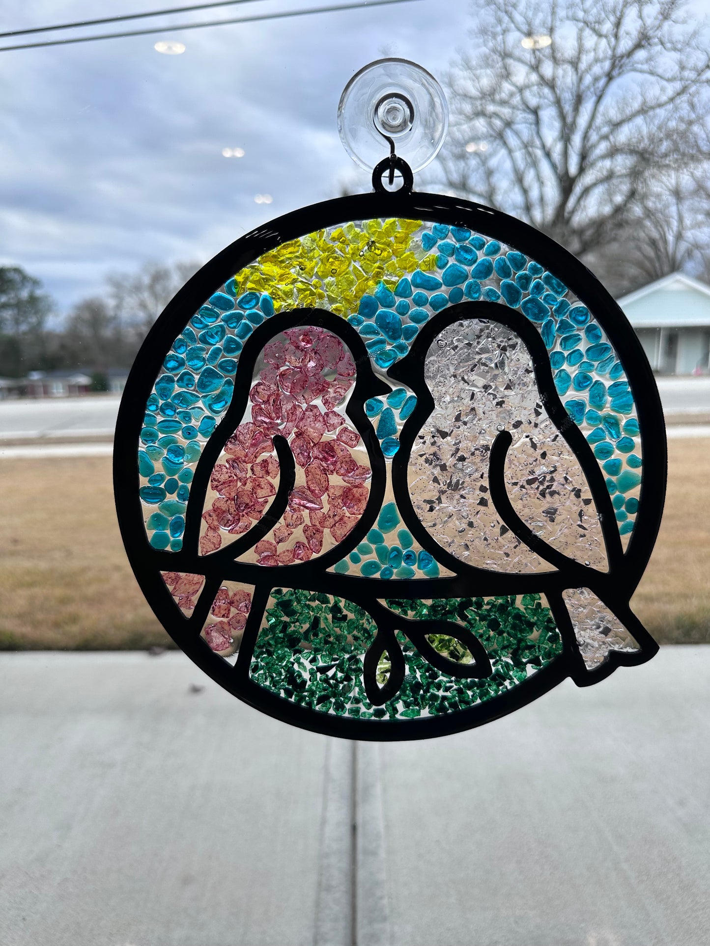 Love Birds Suncatcher